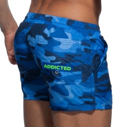 Badehosen der Marke ADDICTED - Camouflage Badeshorts - blau - Ref : ADS096 C09