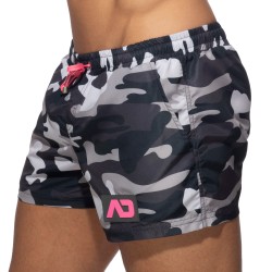 Bath Shorts of the brand ADDICTED - Camouflage swim shorts - grey - Ref : ADS096 C17MO