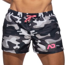 Shorts de baño de la marca ADDICTED - Bañador de camuflaje - gris - Ref : ADS096 C17MO