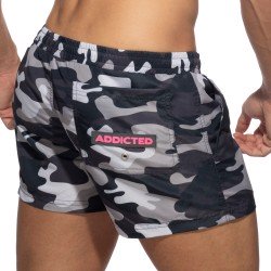 Badehosen der Marke ADDICTED - Camouflage Badeshorts - grau - Ref : ADS096 C17MO