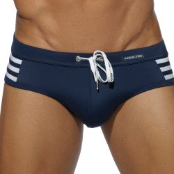 Bath Brief of the brand ADDICTED - Swim trunks Colored Sailor - navy - Ref : ADS105 C09