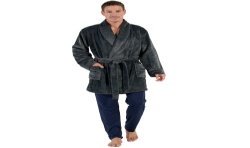 bathrobe, Robe of the brand HOM - Short Fleece Dressing Gown HOM Everest - Ref : 402878 00ZU