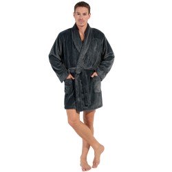 Bademantel, Robe der Marke HOM - Kurzer Morgenmantel aus Fleece HOM Everest - Ref : 402878 00ZU