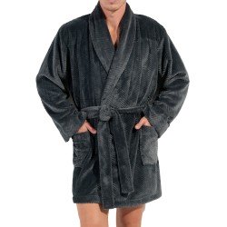 Peignoir, robe de chambre, kimono de la marque HOM - Robe de Chambre Courte Polaire HOM Everest - Ref : 402878 00ZU