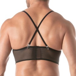 Top of the brand TOF PARIS - Bustier Mesh Circuit Tof Paris Black - Ref : TOF402N