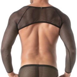 Imbracatura del marchio TOF PARIS - Bolero Circuito Mesh Tof Parigi Nero - Ref : TOF404N