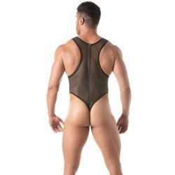 Body de la marca TOF PARIS - Body Tanga Tof Paris Mesh Circuit Negro - Ref : TOF453N