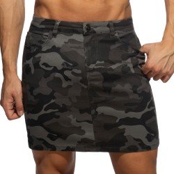 Loungewear de la marque ADDICTED - Camo short skirt - gris - Ref : AD1298 C17MO