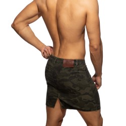 Loungewear de la marque ADDICTED - Camo short skirt - kaki - Ref : AD1298 C17