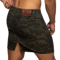 Loungewear de la marque ADDICTED - Camo short skirt - kaki - Ref : AD1298 C17