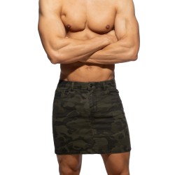 Loungewear of the brand ADDICTED - Camo short skirt - khaki - Ref : AD1298 C17