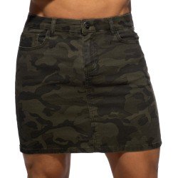 Loungewear del marchio ADDICTED - Camo gonna corta - kaki - Ref : AD1298 C17