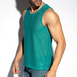 Tank top of the brand ES COLLECTION - Retro - emerald Formentera tank top - Ref : TS337 C40