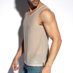 Tank top der Marke ES COLLECTION - Retro Formentera Tanktop - beige - Ref : TS337 C28