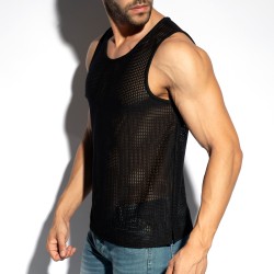 Tank top der Marke ES COLLECTION - Formentera Retro - Schwarzes Tanktop - Ref : TS337 C10