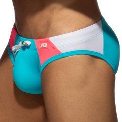 Slip de bain de la marque ADDICTED - Slip de bain flash AD - turquoise - Ref : ADS342 C09