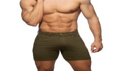 Kurze der Marke ADDICTED - Schmale Shorts - khaki - Ref : AD1253 C12