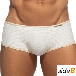 Boxer corti, bagno Shorty del marchio ADDICTED - Trunk de bain réversible Régal - beige - Ref : ADS340 C02