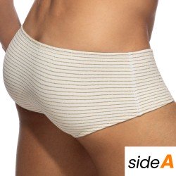 Boxer, shorty de bain de la marque ADDICTED - Trunk de bain réversible Régal - beige - Ref : ADS340 C02