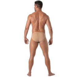 Slip, Tanga de la marque TOF PARIS - Tanga Tof Paris couleur peau - Ref : TOF462BE