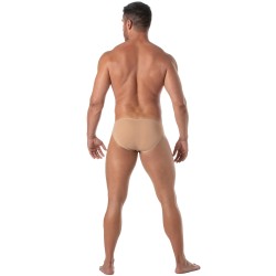 Slip, Tanga de la marque TOF PARIS - Mini Slip Tof Paris couleur peau - Ref : TOF459BE