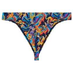 Tanga de la marca HOM - G-String HOM Funky Styles - Estampado Multicolor - Ref : 402895 40P023