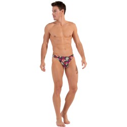 String de la marque HOM - G-String HOM Funky Styles - imprimé floral rose - ÉDITION LIMITÉE - Ref : 402895 40P0PI