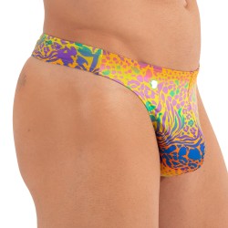 Schnur der Marke HOM - G-String HOM Funky Styles - Gelber Druck - Ref : 402895 40P0YE