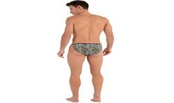 Slip del marchio HOM - Tanga HOM Funky Styles - Stampa Floreale Bianco - Ref : 402896 40P003