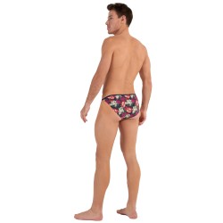 Slip de la marca HOM - Tanga HOM Funky Styles - Estampado floral rosa - Ref : 402896 40P0PI