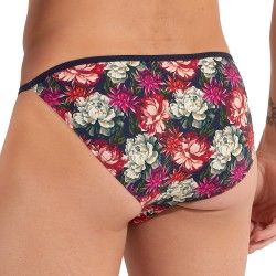 Slip, Tanga de la marque HOM - Tanga HOM Funky Styles - imprimé floral rose - ÉDITION LIMITÉE - Ref : 402896 40P0PI