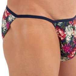 Slip de la marca HOM - Tanga HOM Funky Styles - Estampado floral rosa - Ref : 402896 40P0PI