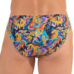 Brief of the brand HOM - Micro Slip Comfort HOM Funky Styles - Multicolor print - LIMITED EDITION - Ref : 402897 40P023