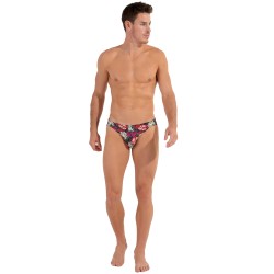 Brief of the brand HOM - Micro Slip Comfort HOM Funky Styles - Pink Floral Print - LIMITED EDITION - Ref : 402897 40P0PI