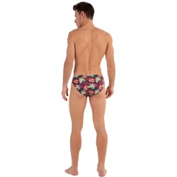 Brief of the brand HOM - Micro Slip Comfort HOM Funky Styles - Pink Floral Print - LIMITED EDITION - Ref : 402897 40P0PI