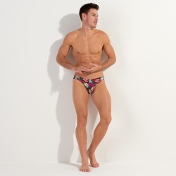 Brief of the brand HOM - Micro Slip Comfort HOM Funky Styles - Pink Floral Print - LIMITED EDITION - Ref : 402897 40P0PI