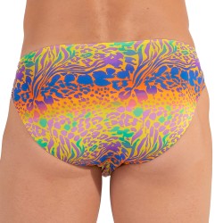 Slip der Marke HOM - Micro Slip Comfort HOM Funky Styles - Gelber Druck - LIMITED EDITION - Ref : 402897 40P0YE