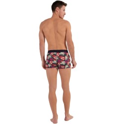 Pantaloncini boxer, Shorty del marchio HOM - Boxer HOM HO1 Funky Styles - Stampa floreale rosa - ÉDITION LIMITÉE - Ref : 402898 