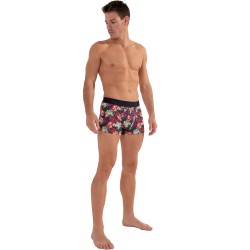 Boxer shorts, Shorty of the brand HOM - Boxer HOM HO1 Funky Styles - Pink floral print - ÉDITION LIMITÉE - Ref : 402898 40P0PI