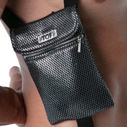 Harness of the brand TOF PARIS - Elastic Pocket Harness3D Tof Paris - Silver - Ref : TOF467A