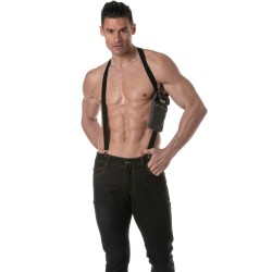 Harness of the brand TOF PARIS - Elastic Pocket Harness3D Tof Paris - Grey - Ref : TOF467G