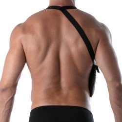 Harness of the brand TOF PARIS - Elastic Pocket Harness3D Tof Paris - Black/Grey - Ref : TOF467NG