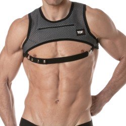 Harness of the brand TOF PARIS - Zippered Pocket Harness 3D Tof Paris - Grey - Ref : TOF468G