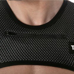 Harness of the brand TOF PARIS - Zippered Pocket Harness 3D Tof Paris - Black/Grey - Ref : TOF468NG