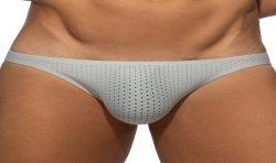 Slip, Tanga de la marque ADDICTED - Bikini fresh molded - argent - Ref : AD1319 C21