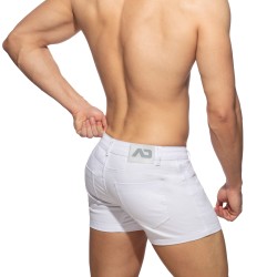 Short de la marque ADDICTED - Short d été 5 poches - blanc - Ref : AD1195 C01