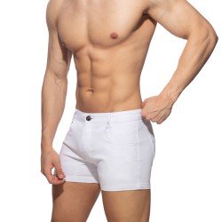 Short de la marque ADDICTED - Short d été 5 poches - blanc - Ref : AD1195 C01