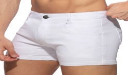 Short de la marque ADDICTED - Short d été 5 poches - blanc - Ref : AD1195 C01