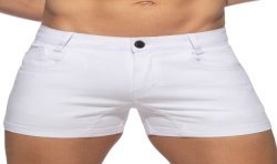 Short de la marque ADDICTED - Short d été 5 poches - blanc - Ref : AD1195 C01