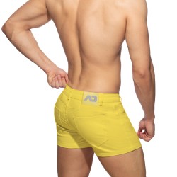 Short de la marque ADDICTED - Short d été 5 poches - jaune - Ref : AD1195 C03